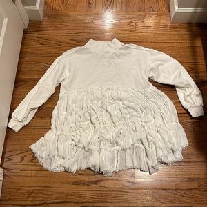 Free people pixie frill sweater